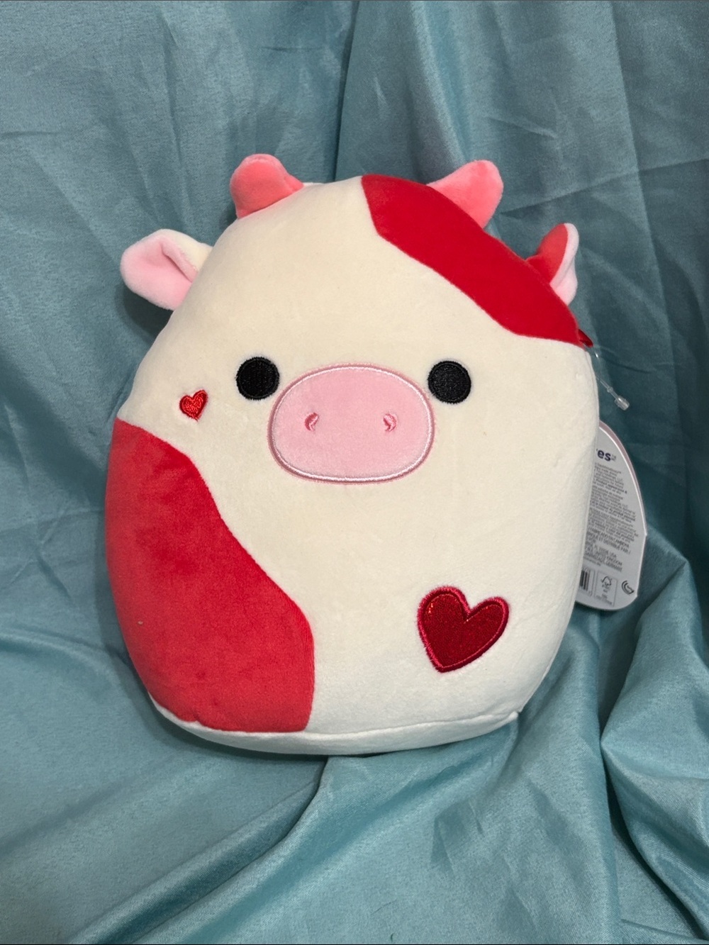 Squishmallows Idris the Cow Valentines plush toy